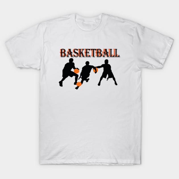 Basketball never stops T-Shirt by houdasagna